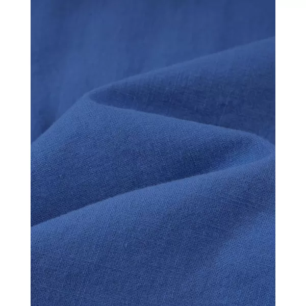 Alimens &amp; Gentle Mens Linen Shirts Short Sleeve Button Down Shirts Cotton Summer Beach Cuban Shirts Vacation Hawaiian Shirts