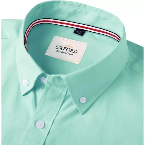 Alimens &amp; Gentle Mens Solid Oxford Shirt Long Sleeve Button Down Shirts with Pocket