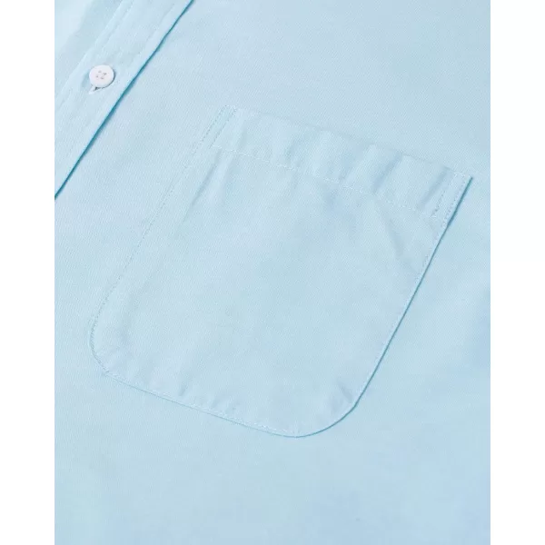 Alimens &amp; Gentle Mens Solid Oxford Shirt Long Sleeve Button Down Shirts with Pocket