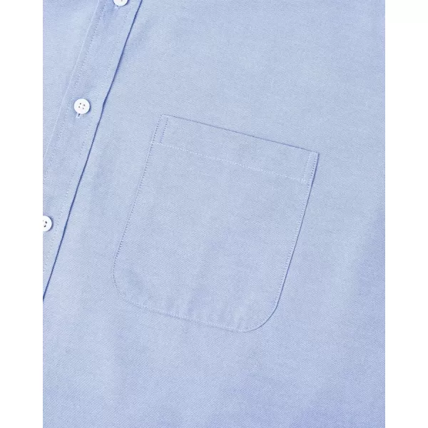 Alimens &amp; Gentle Mens Solid Oxford Shirt Long Sleeve Button Down Shirts with Pocket