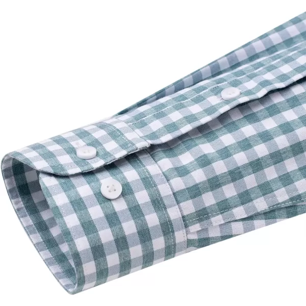 Alimens &amp; Gentle Mens Solid Oxford Shirt Long Sleeve Button Down Shirts with Pocket