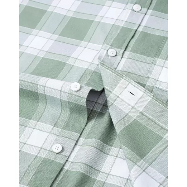 Alimens &amp; Gentle Mens Solid Oxford Shirt Long Sleeve Button Down Shirts with Pocket
