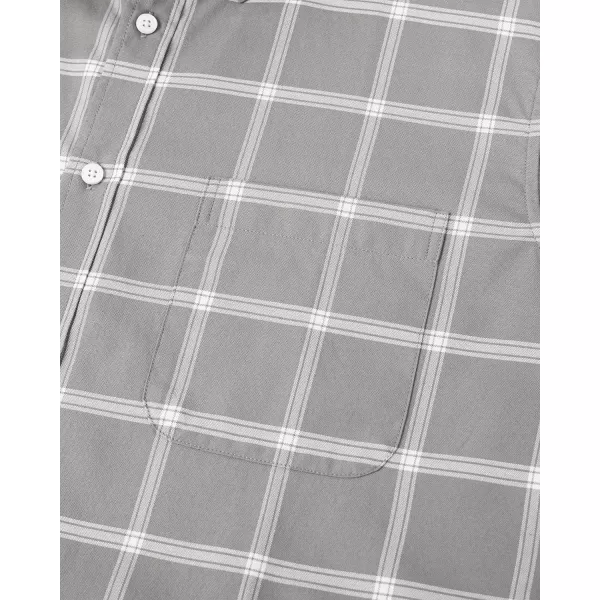 Alimens &amp; Gentle Mens Solid Oxford Shirt Long Sleeve Button Down Shirts with Pocket