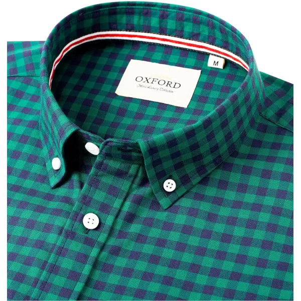Alimens &amp; Gentle Mens Solid Oxford Shirt Long Sleeve Button Down Shirts with Pocket