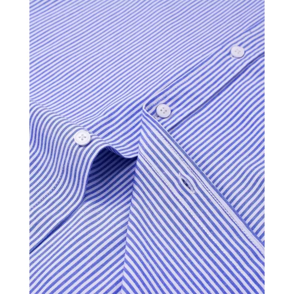 Alimens &amp; Gentle Mens Solid Oxford Shirt Long Sleeve Button Down Shirts with Pocket