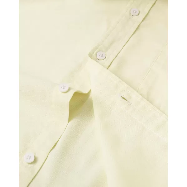 Alimens &amp; Gentle Mens Solid Oxford Shirt Long Sleeve Button Down Shirts with Pocket