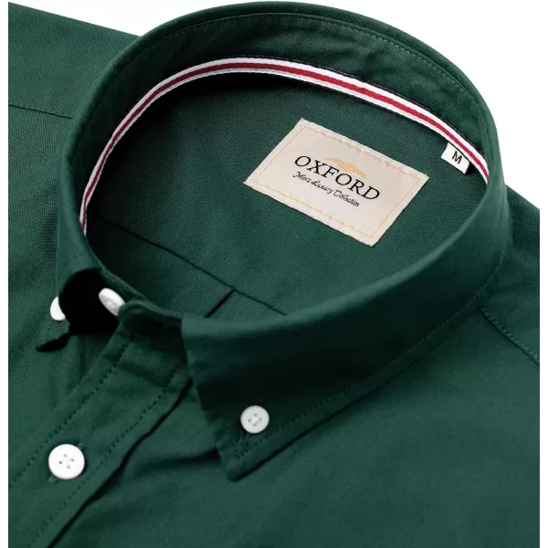 Alimens &amp; Gentle Mens Solid Oxford Shirt Long Sleeve Button Down Shirts with Pocket
