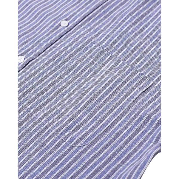 Alimens &amp; Gentle Mens Solid Oxford Shirt Long Sleeve Button Down Shirts with Pocket