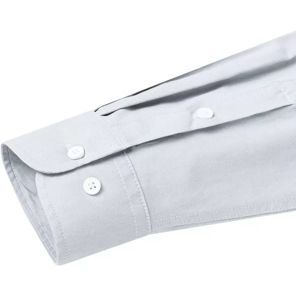Alimens &amp; Gentle Mens Solid Oxford Shirt Long Sleeve Button Down Shirts with Pocket