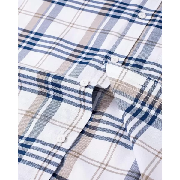Alimens &amp; Gentle Mens Solid Oxford Shirt Long Sleeve Button Down Shirts with Pocket