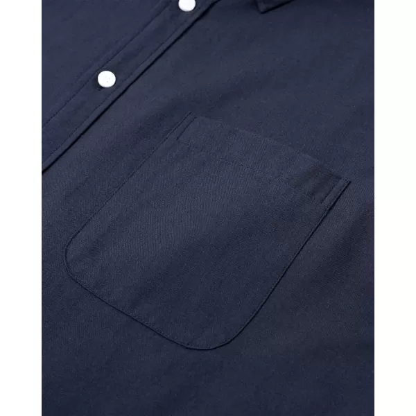 Alimens &amp; Gentle Mens Solid Oxford Shirt Long Sleeve Button Down Shirts with Pocket