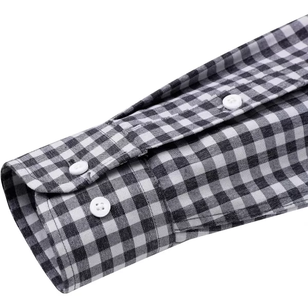 Alimens &amp; Gentle Mens Solid Oxford Shirt Long Sleeve Button Down Shirts with Pocket
