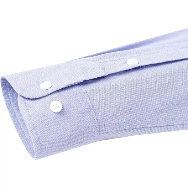 Alimens &amp; Gentle Mens Solid Oxford Shirt Long Sleeve Button Down Shirts with Pocket