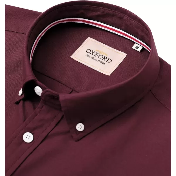 Alimens &amp; Gentle Mens Solid Oxford Shirt Long Sleeve Button Down Shirts with Pocket
