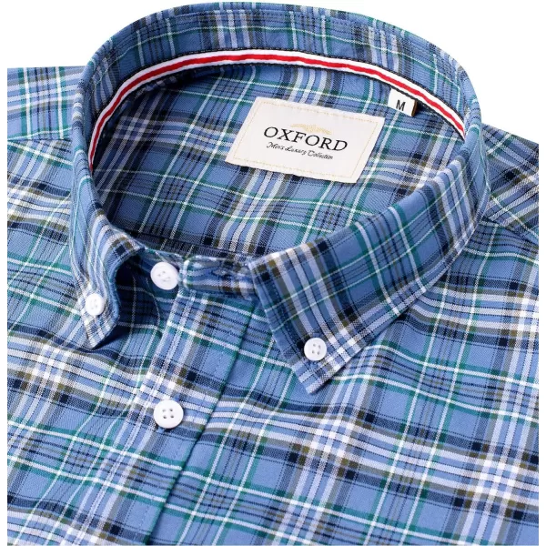 Alimens &amp; Gentle Mens Solid Oxford Shirt Long Sleeve Button Down Shirts with Pocket