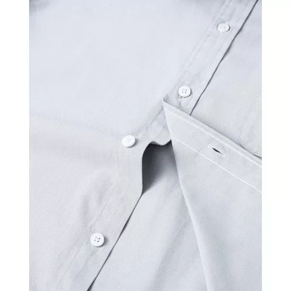 Alimens &amp; Gentle Mens Solid Oxford Shirt Long Sleeve Button Down Shirts with Pocket