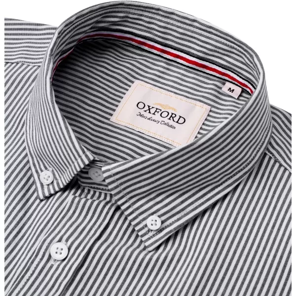 Alimens &amp; Gentle Mens Solid Oxford Shirt Long Sleeve Button Down Shirts with Pocket