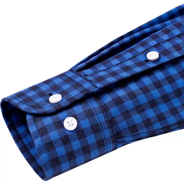 Alimens &amp; Gentle Mens Solid Oxford Shirt Long Sleeve Button Down Shirts with Pocket