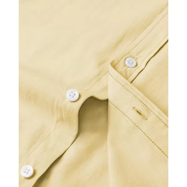Alimens &amp; Gentle Mens Solid Oxford Shirt Long Sleeve Button Down Shirts with Pocket