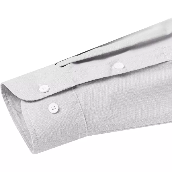 Alimens &amp; Gentle Mens Solid Oxford Shirt Long Sleeve Button Down Shirts with Pocket