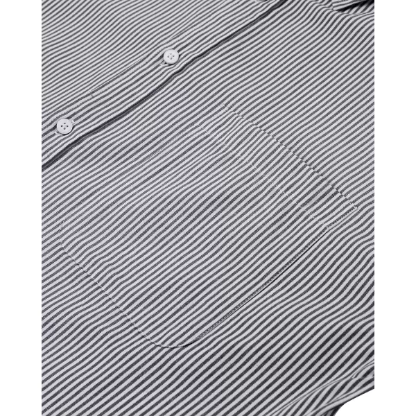 Alimens &amp; Gentle Mens Solid Oxford Shirt Long Sleeve Button Down Shirts with Pocket