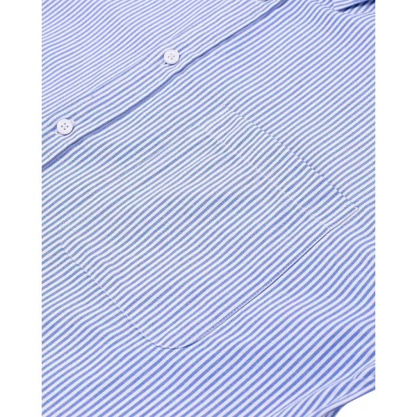 Alimens &amp; Gentle Mens Solid Oxford Shirt Long Sleeve Button Down Shirts with Pocket