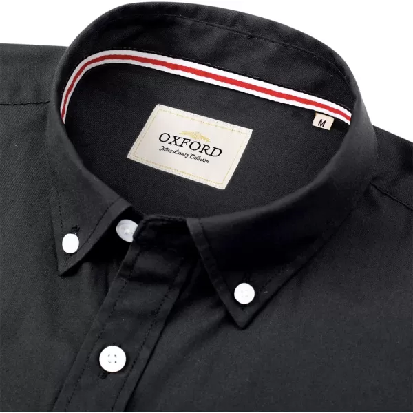 Alimens &amp; Gentle Mens Solid Oxford Shirt Long Sleeve Button Down Shirts with Pocket