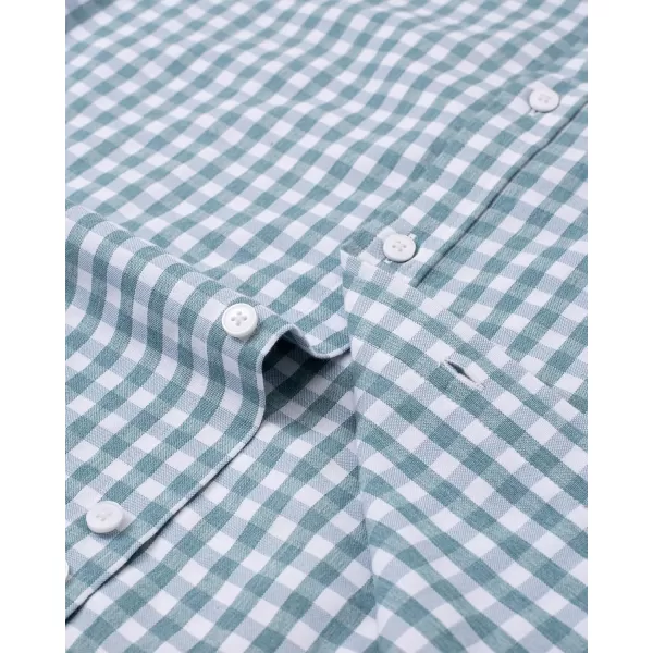 Alimens &amp; Gentle Mens Solid Oxford Shirt Long Sleeve Button Down Shirts with Pocket