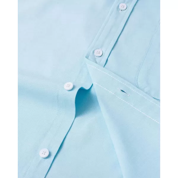 Alimens &amp; Gentle Mens Solid Oxford Shirt Long Sleeve Button Down Shirts with Pocket