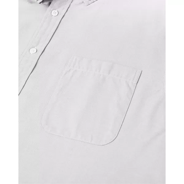 Alimens &amp; Gentle Mens Solid Oxford Shirt Long Sleeve Button Down Shirts with Pocket