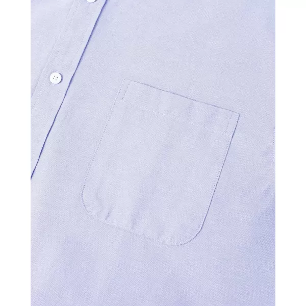 Alimens &amp; Gentle Mens Solid Oxford Shirt Long Sleeve Button Down Shirts with Pocket
