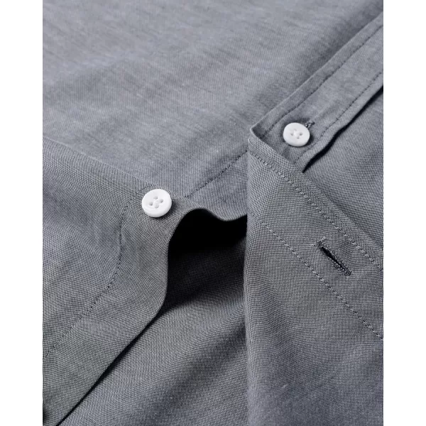 Alimens &amp; Gentle Mens Solid Oxford Shirt Long Sleeve Button Down Shirts with Pocket