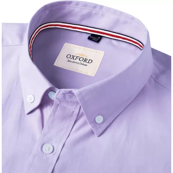 Alimens &amp; Gentle Mens Solid Oxford Shirt Long Sleeve Button Down Shirts with Pocket
