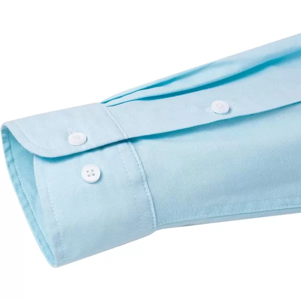 Alimens &amp; Gentle Mens Solid Oxford Shirt Long Sleeve Button Down Shirts with Pocket