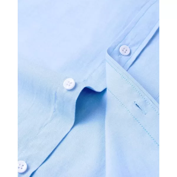 Alimens &amp; Gentle Mens Solid Oxford Shirt Long Sleeve Button Down Shirts with Pocket