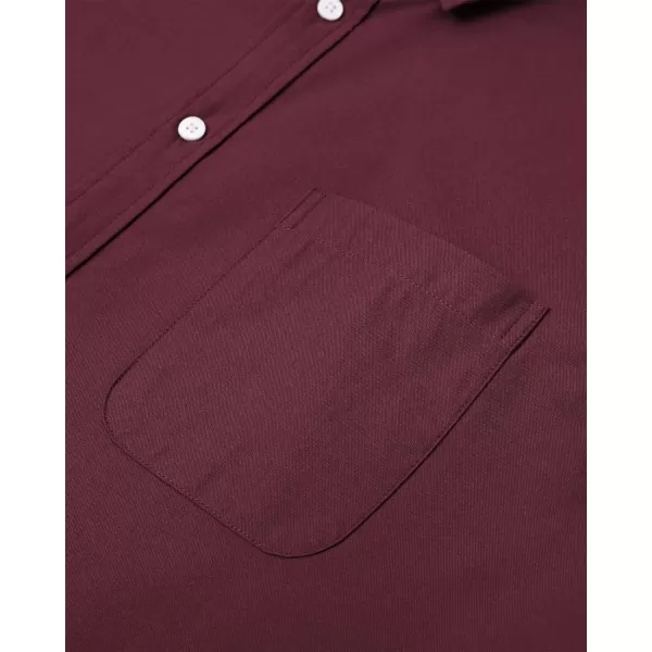 Alimens &amp; Gentle Mens Solid Oxford Shirt Long Sleeve Button Down Shirts with Pocket