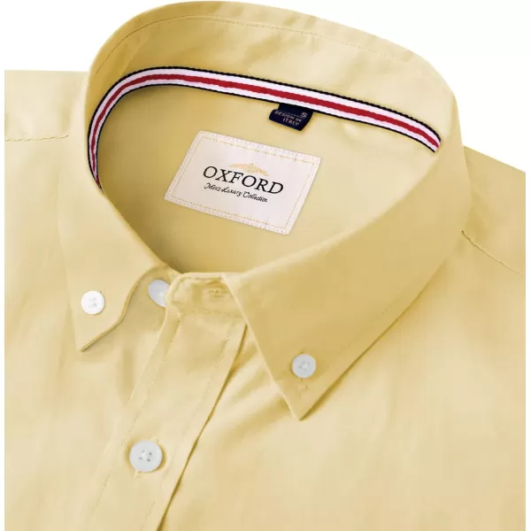 Alimens &amp; Gentle Mens Solid Oxford Shirt Long Sleeve Button Down Shirts with Pocket