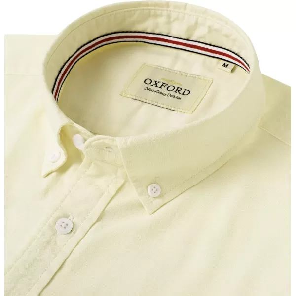 Alimens &amp; Gentle Mens Solid Oxford Shirt Long Sleeve Button Down Shirts with Pocket