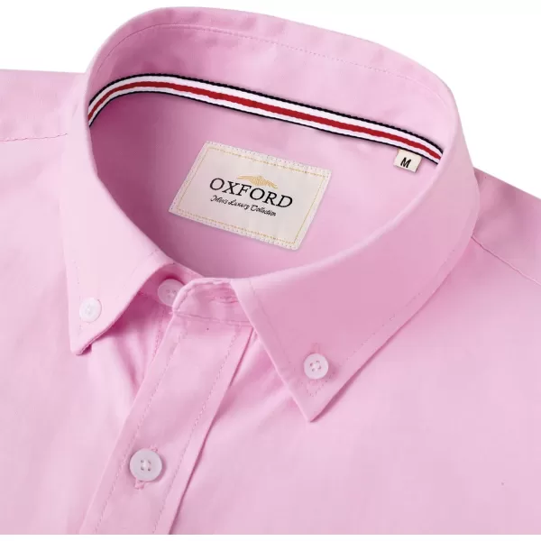 Alimens &amp; Gentle Mens Solid Oxford Shirt Long Sleeve Button Down Shirts with Pocket