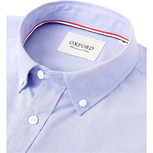 Alimens &amp; Gentle Mens Solid Oxford Shirt Long Sleeve Button Down Shirts with Pocket