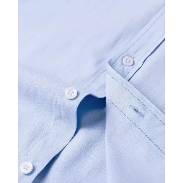 Alimens &amp; Gentle Mens Solid Oxford Shirt Long Sleeve Button Down Shirts with Pocket