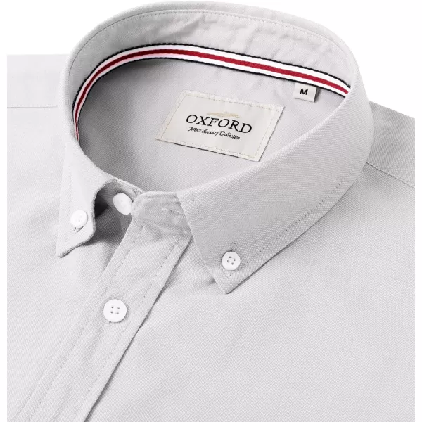 Alimens &amp; Gentle Mens Solid Oxford Shirt Long Sleeve Button Down Shirts with Pocket
