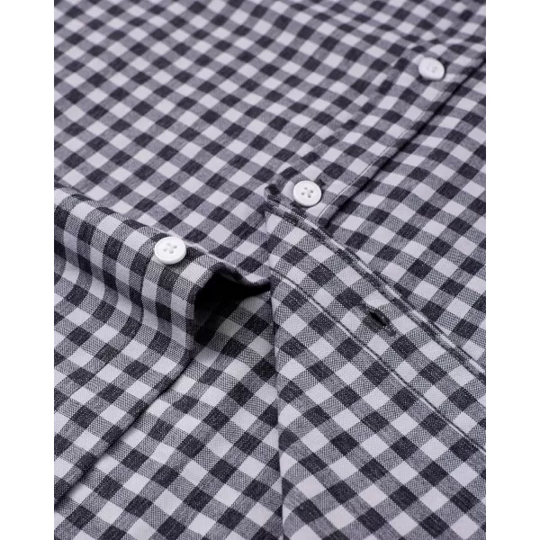 Alimens &amp; Gentle Mens Solid Oxford Shirt Long Sleeve Button Down Shirts with Pocket
