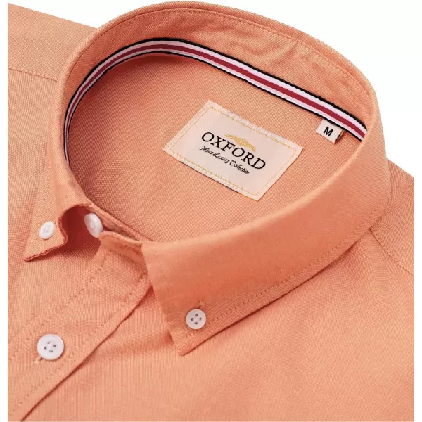 Alimens &amp; Gentle Mens Solid Oxford Shirt Long Sleeve Button Down Shirts with Pocket