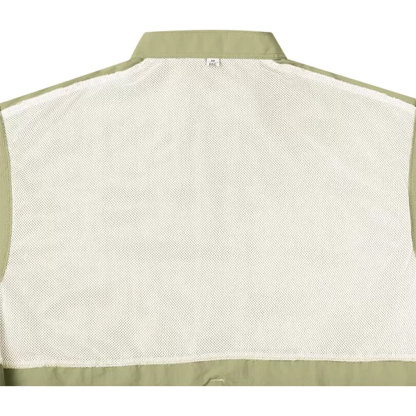 Alimens &amp; Gentle Short Sleeve Fishing Shirt Wicking Fabric Sun Protection Casual Button Down Shirts