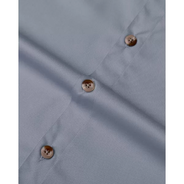 Alimens &amp; Gentle Short Sleeve Fishing Shirt Wicking Fabric Sun Protection Casual Button Down Shirts