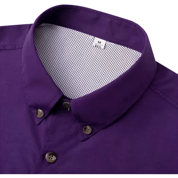 Alimens &amp; Gentle Short Sleeve Fishing Shirt Wicking Fabric Sun Protection Casual Button Down Shirts