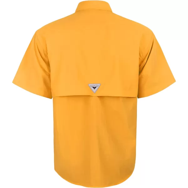 Alimens &amp; Gentle Short Sleeve Fishing Shirt Wicking Fabric Sun Protection Casual Button Down Shirts