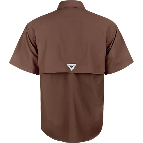 Alimens &amp; Gentle Short Sleeve Fishing Shirt Wicking Fabric Sun Protection Casual Button Down Shirts