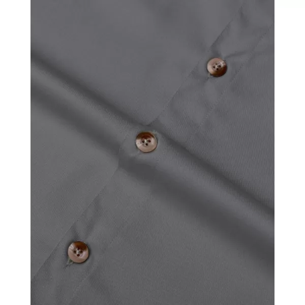 Alimens &amp; Gentle Short Sleeve Fishing Shirt Wicking Fabric Sun Protection Casual Button Down Shirts